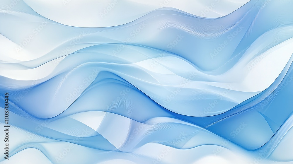Futuristic abstract background showcasing flowing waves with a frosted glass effect in tranquil shades of blue and white, evoking a sense of modern technology. Futuristic abstract background showcasing flowing waves with a frosted glass effect in tranquil shades of blue and white, evoking a sense of modern technology.