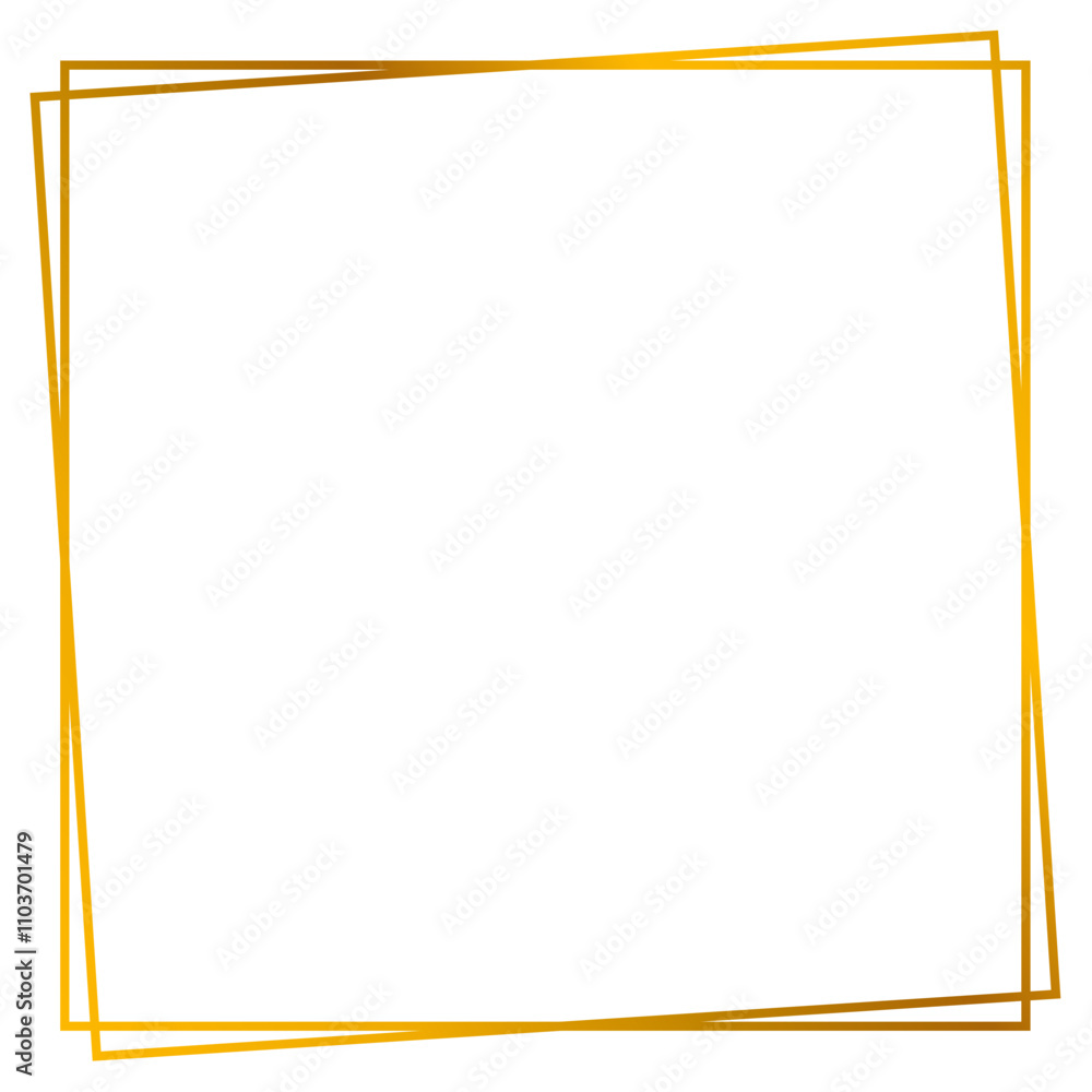 Gold square frame Gold square frame