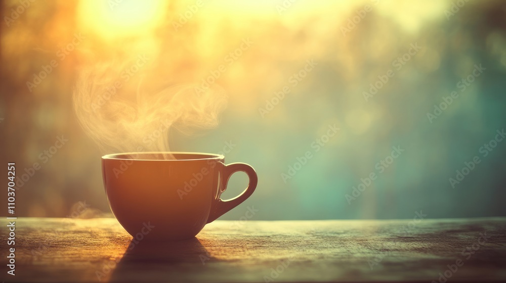 Morning Coffee with a Sunrise View Morning Coffee with a Sunrise View