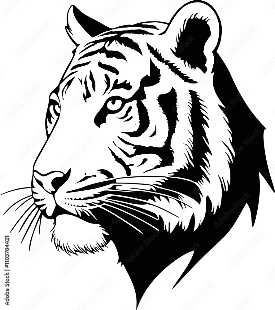 head of tiger head of tiger