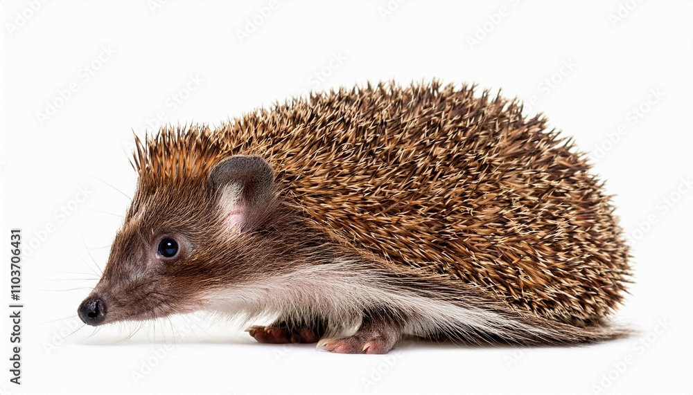 Obraz premium hedgehog on white background