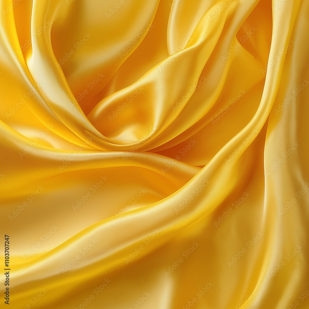 Luxurious yellow silk fabric drapes elegantly, showcasing its soft and smooth texture. Luxurious yellow silk fabric drapes elegantly, showcasing its soft and smooth texture.