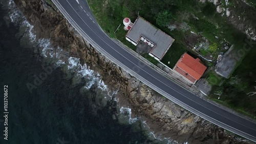 Faro de Rebordiño en Muros Galicia