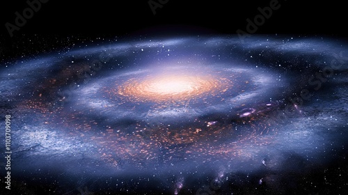 Big Bang colorful space galaxy fog cloud nebula. Universe science astronomy and stary night cosmos mockup background. Supernova concept wallpaper