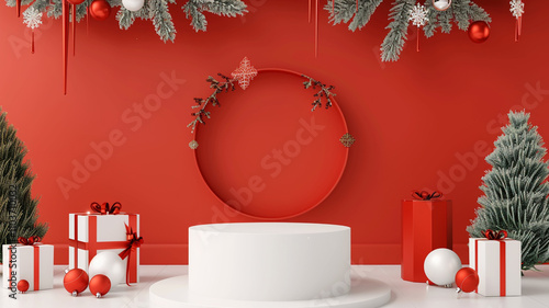 christmas table decoration generated by AI technology
