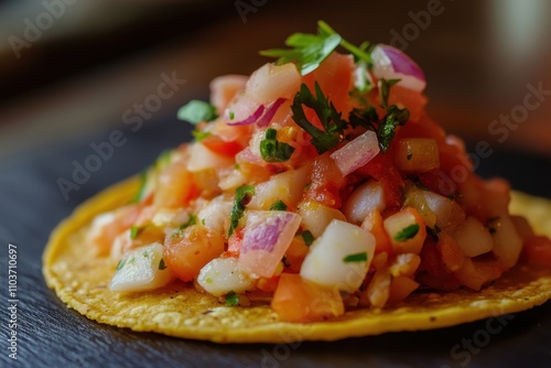 Refreshing Coastline in Every Taste Robust Fish Ceviche Tostada