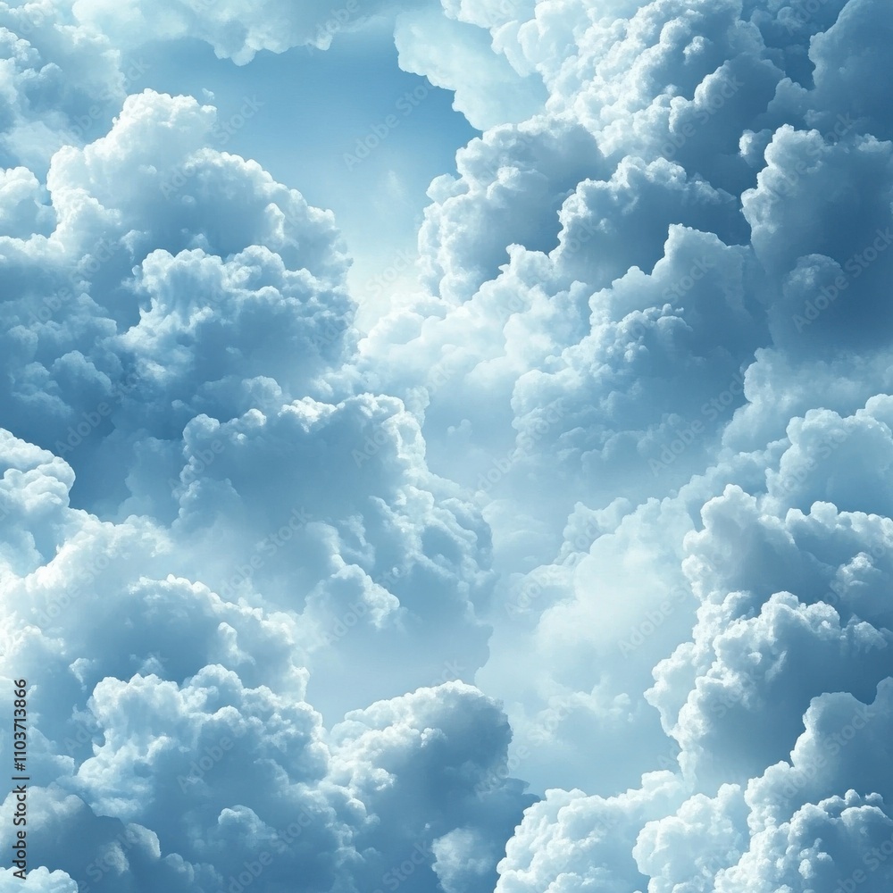 A breathtaking view of soft, fluffy clouds in various shades of light blue, creating a serene and dreamy atmosphere. A breathtaking view of soft, fluffy clouds in various shades of light blue, creating a serene and dreamy atmosphere.