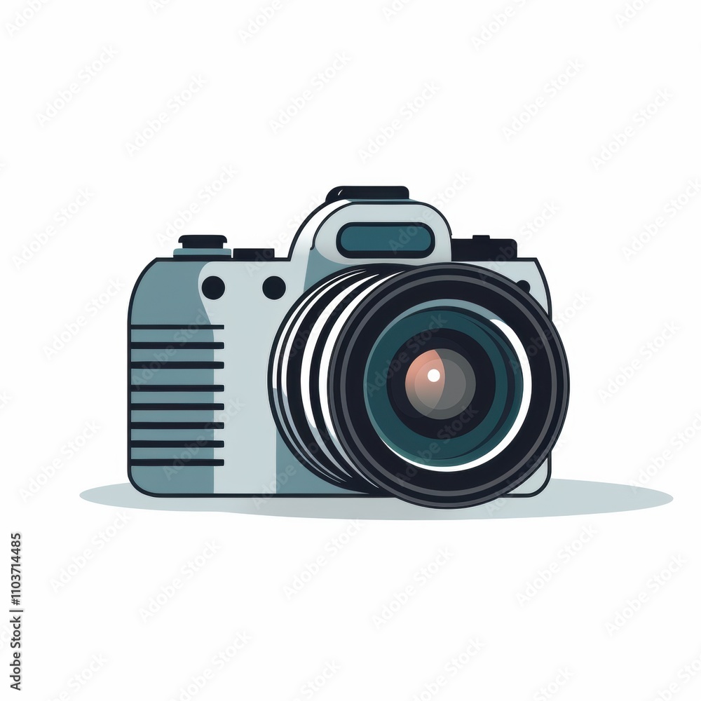 Retro Style Camera Illustration Featuring Detailed Lens and Body Design Perfect for Photography Themes and Creative Projects in Art and Design Retro Style Camera Illustration Featuring Detailed Lens and Body Design Perfect for Photography Themes and Creative Projects in Art and Design