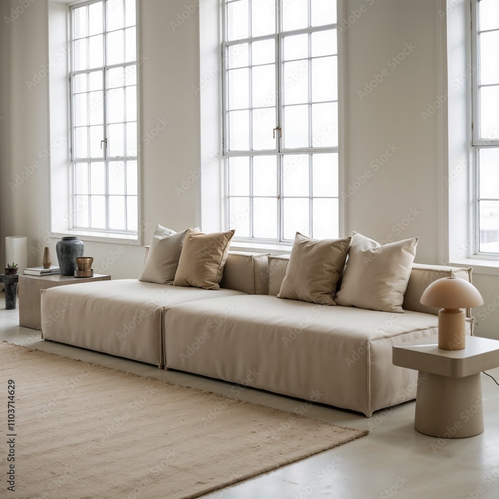 Fototapeta premium modern living room with sofa