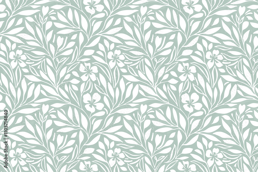 Toile pattern tapestry. Linocut print. Monochrome botanical pattern background. Created with Generative AI technology. Toile pattern tapestry. Linocut print. Monochrome botanical pattern background. Created with Generative AI technology.