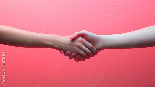 Minimalist Handshake Symbolizing and Partnership