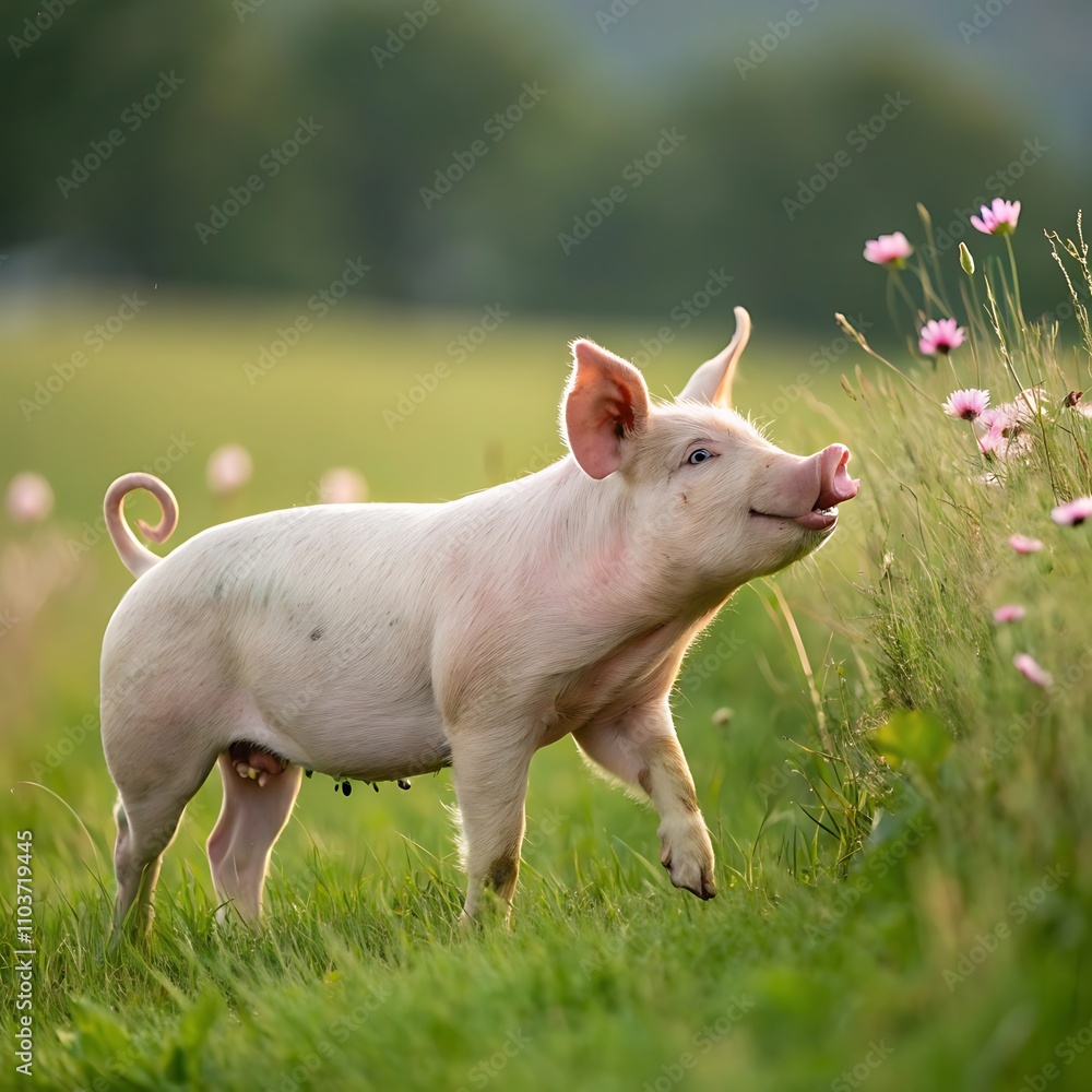 A beautiful pig,ai generative
A beautiful pig,ai generative