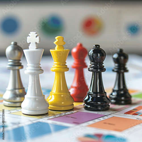 chess board game generated by AI technology