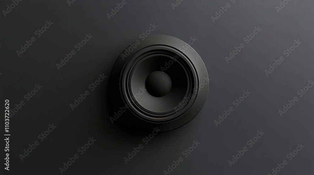 Minimalist speaker icon representing balanced volume, ideal for visuals related to sound control and audio themes. Includes copy space for creative use in design projects. Minimalist speaker icon representing balanced volume, ideal for visuals related to sound control and audio themes. Includes copy space for creative use in design projects.