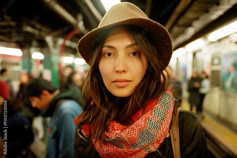 Generative AI portrait of people crowd busy day on dimly lit metro bus train public transport concept, urban scene Generative AI portrait of people crowd busy day on dimly lit metro bus train public transport concept, urban scene