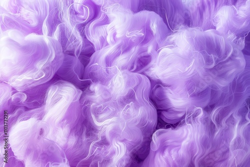 Vibrant fluffy cotton candy background with a soft and sweet dessert texture