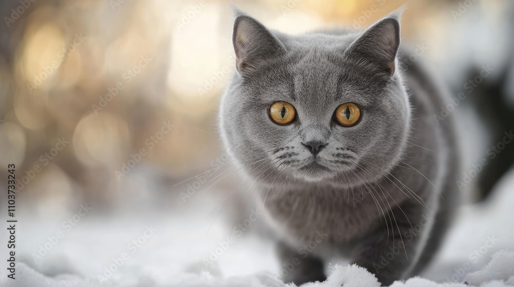 Adorable gray cat with a round face and playful demeanor, capturing the charm of a cute feline. The cute cat is positioned with ample copy space for text and graphics. Adorable gray cat with a round face and playful demeanor, capturing the charm of a cute feline. The cute cat is positioned with ample copy space for text and graphics.