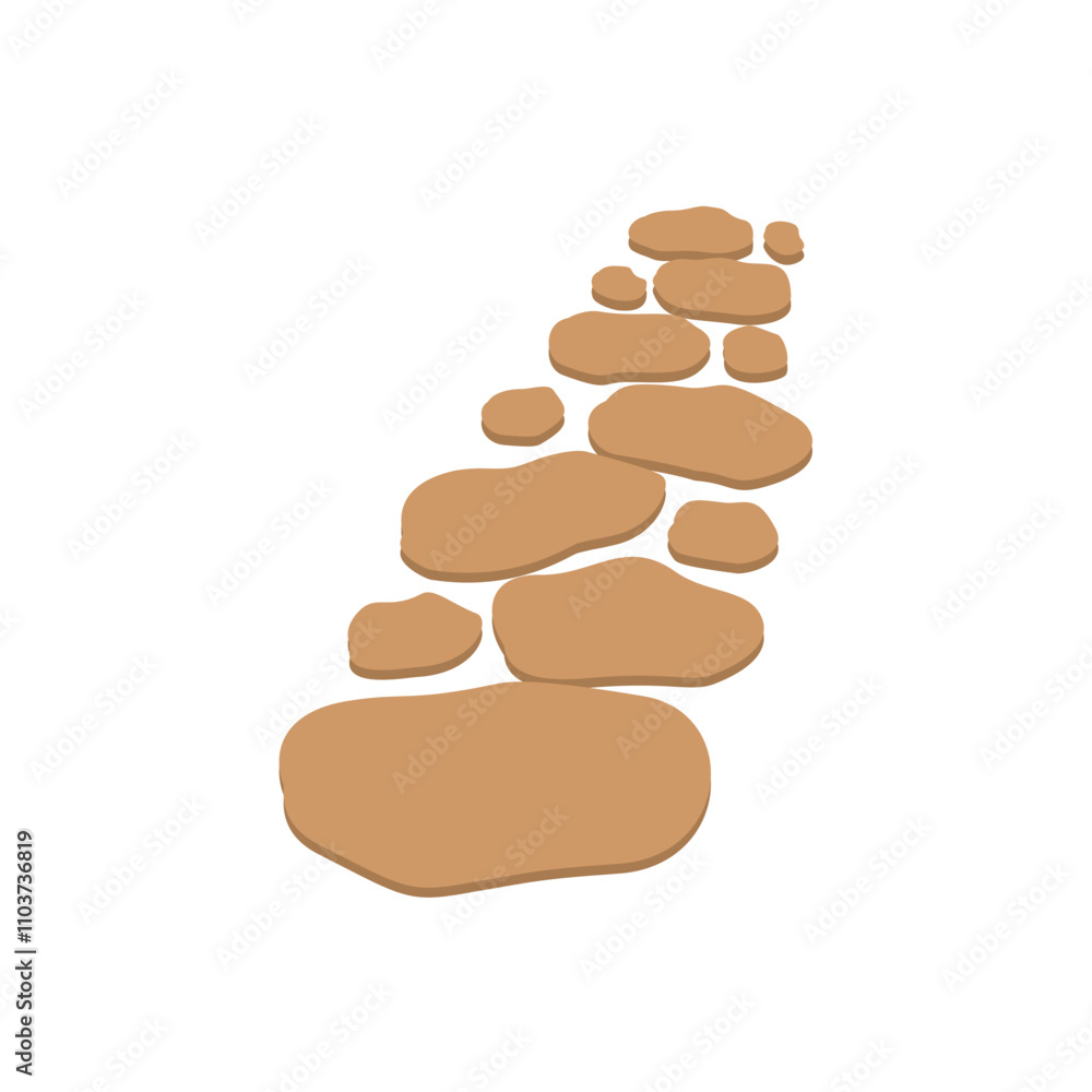 Stone Path Texture Illustration Stone Path Texture Illustration