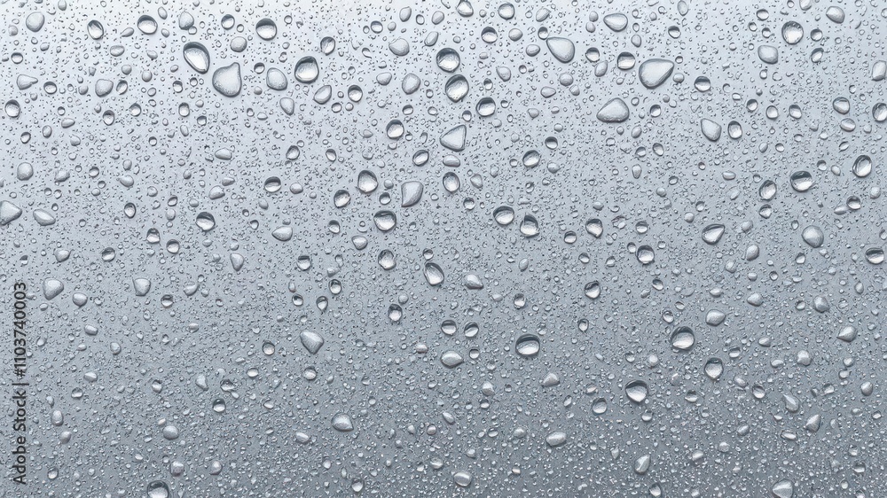 Close-up of water-drop texture on a surface, background, droplet Close-up of water-drop texture on a surface, background, droplet