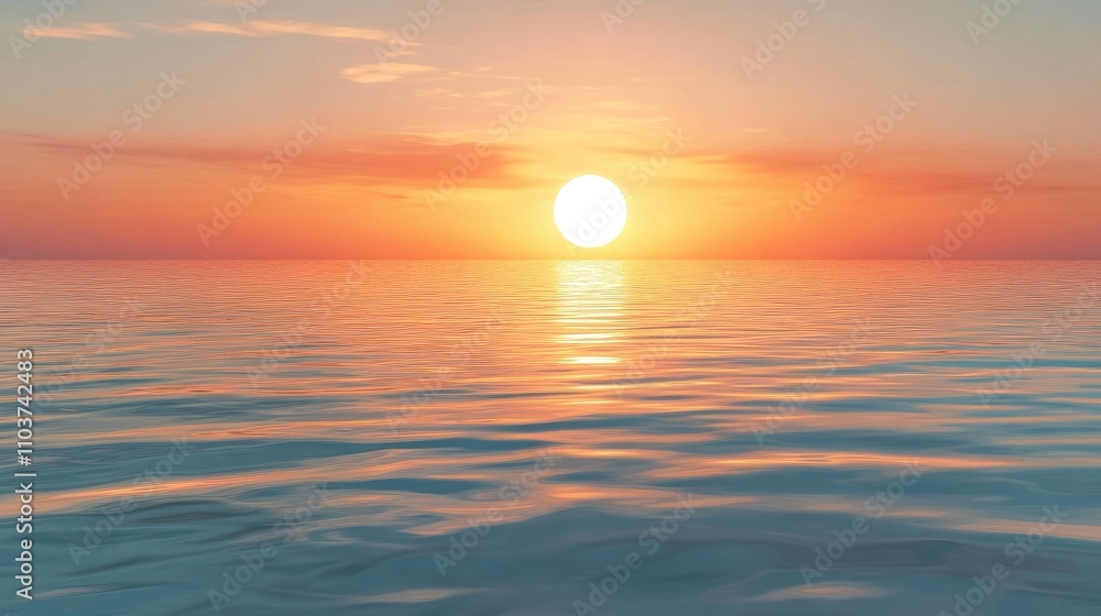Serene sea sunset reflecting on calm waters, creating a peaceful atmosphere. The serene colors of the sea blend beautifully with the sunset, ideal for relaxation. Ample copy space available. Serene sea sunset reflecting on calm waters, creating a peaceful atmosphere. The serene colors of the sea blend beautifully with the sunset, ideal for relaxation. Ample copy space available.