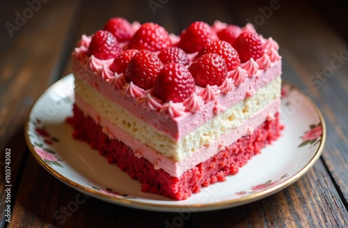 heart shaped cake