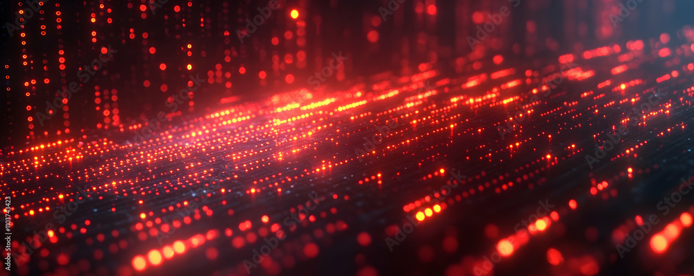 Abstract Red Light Pattern Digital Art Abstract Red Light Pattern Digital Art