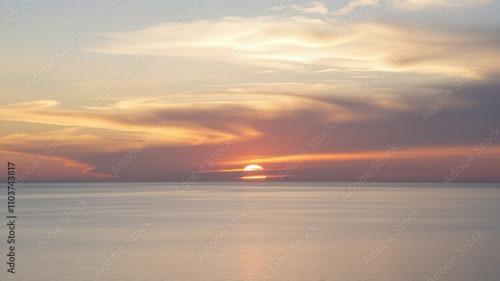 Serene Sunset Over Calm Ocean Waters: Captivating Beauty for Wall Art, Home Decor, and Mindfulness Serene Sunset Over Calm Ocean Waters: Captivating Beauty for Wall Art, Home Decor, and Mindfulness
