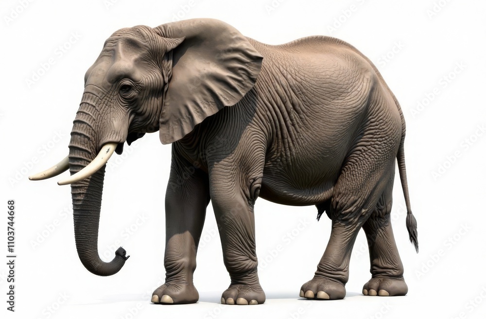 Obraz premium elephant isolated on white