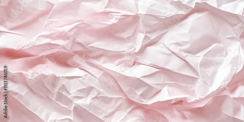 Wallpaper Mural Subtle pink crumpled paper texture with soft rose and blush hues. Gentle creases and folds create a delicate, textured background. Torontodigital.ca