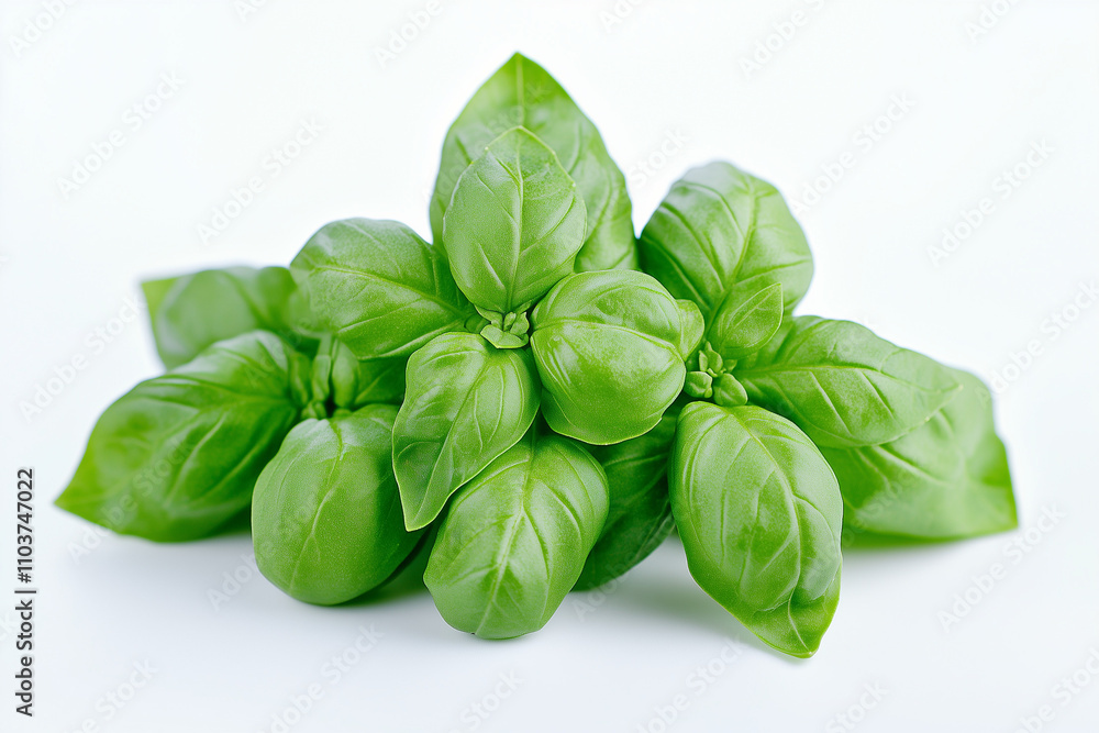 Selective focus fresh basil leaf isolated on white background, Green edible leaf for cooking ingredient, Spinach leaf on white. Selective focus fresh basil leaf isolated on white background, Green edible leaf for cooking ingredient, Spinach leaf on white.
