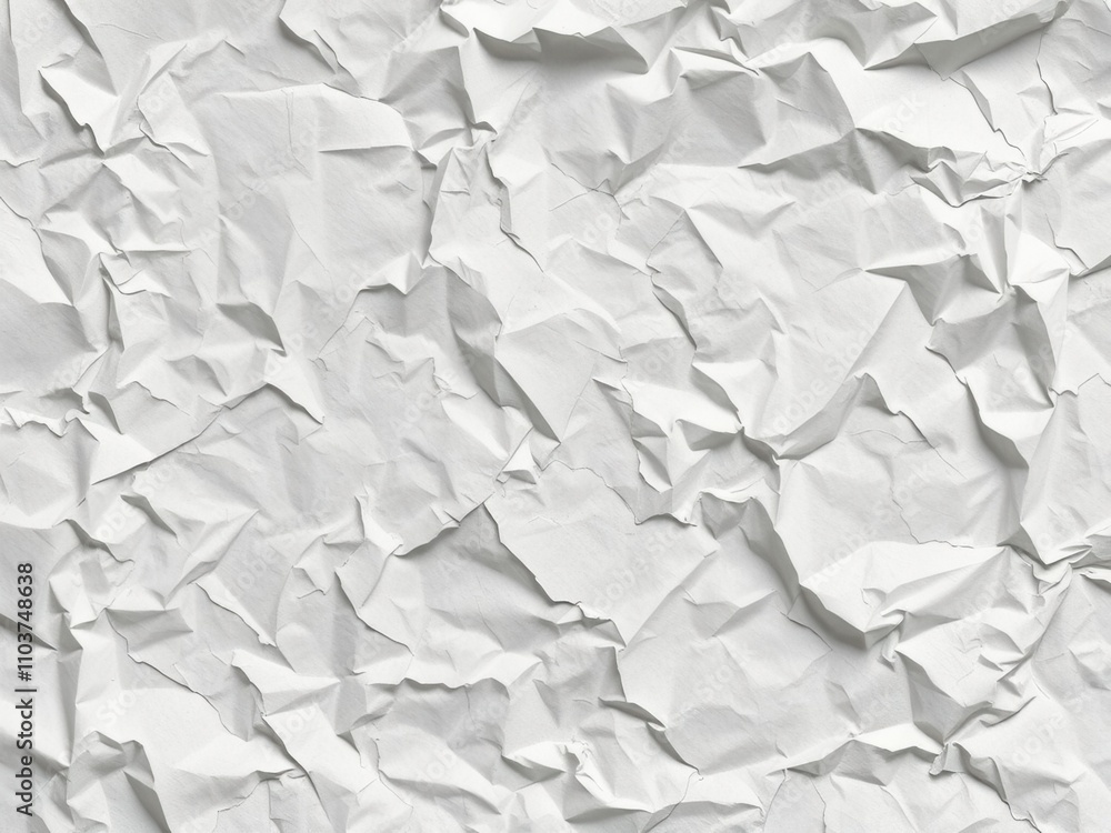 Crumpled paper poster background with creases , distressed finish, layered look, rough surface Crumpled paper poster background with creases , distressed finish, layered look, rough surface