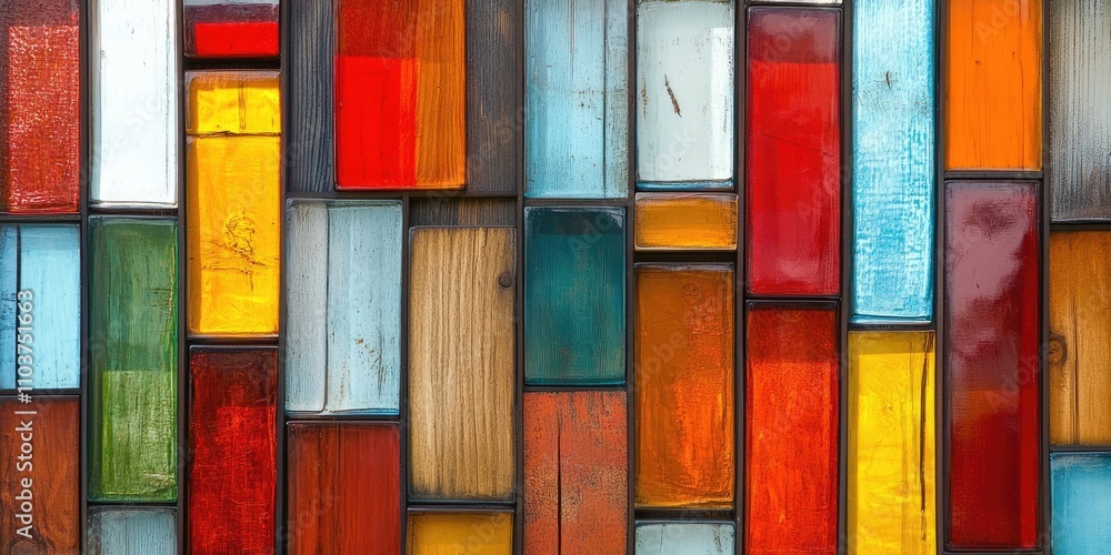 Windows constructed using repurposed colored glass along with wood materials. These windows are made from recycled glass and wood, showcasing sustainability in design. Windows constructed using repurposed colored glass along with wood materials. These windows are made from recycled glass and wood, showcasing sustainability in design.