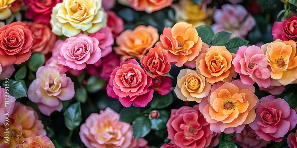 Bright and lively Constance rose blossoms exude happiness and delight, showcasing their vibrant colors and bringing joy to those who see them. Bright and lively Constance rose blossoms exude happiness and delight, showcasing their vibrant colors and bringing joy to those who see them.