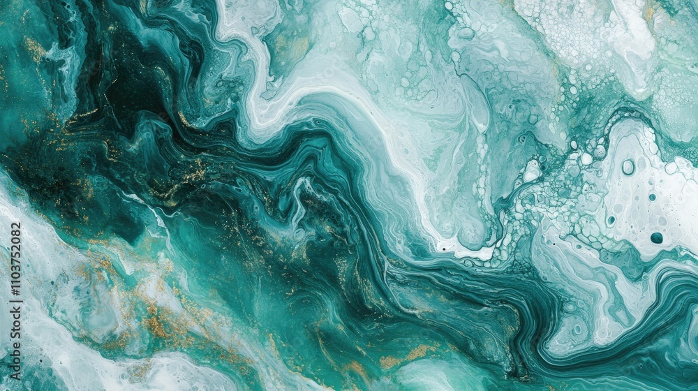 Fluid art texture background showcasing vibrant turquoise and white paint blending with dynamic flow and splash effects, perfect for decorative posters. Fluid art texture background showcasing vibrant turquoise and white paint blending with dynamic flow and splash effects, perfect for decorative posters.