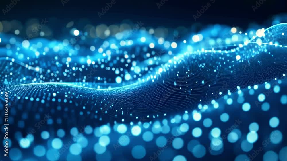Futuristic Blue Digital Wave Futuristic Blue Digital Wave