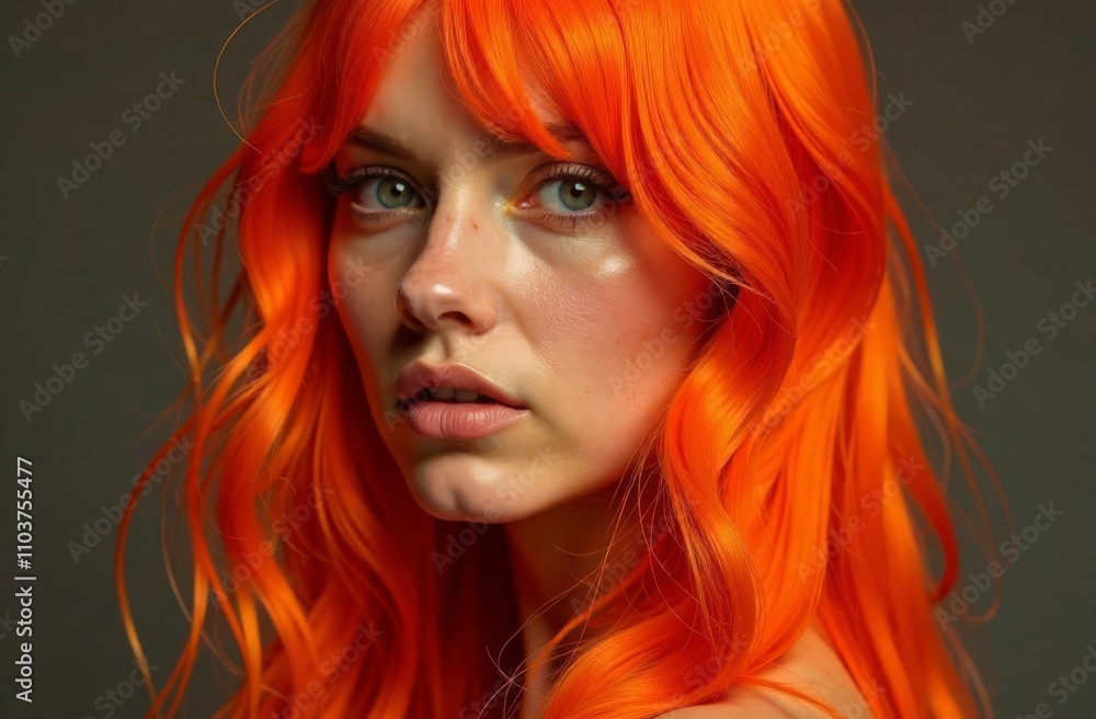 portrait of a woman with red hair portrait of a woman with red hair