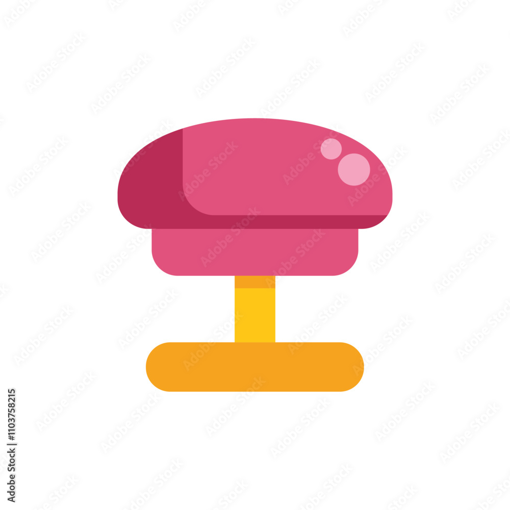 Pink mushroom shaped cute table lamp standing on the floor is an illustration of a decorative object for interior design Pink mushroom shaped cute table lamp standing on the floor is an illustration of a decorative object for interior design