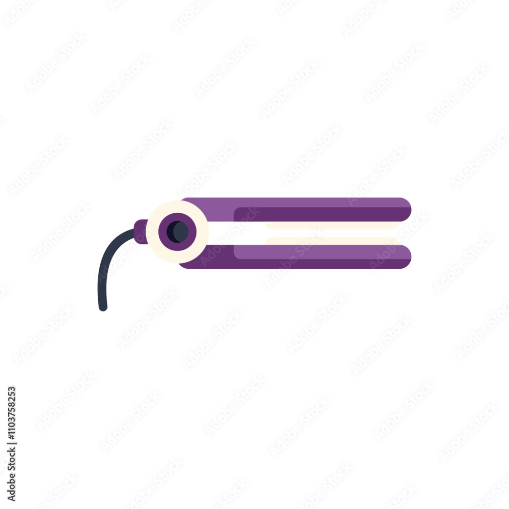 Hair straightener for styling hair, a beauty salon tool for straightening hair Hair straightener for styling hair, a beauty salon tool for straightening hair