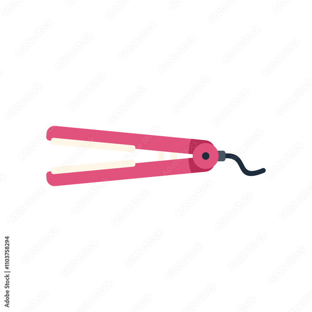 Pink hair straightener for achieving smooth and straight hair, perfect for creating stylish looks Pink hair straightener for achieving smooth and straight hair, perfect for creating stylish looks