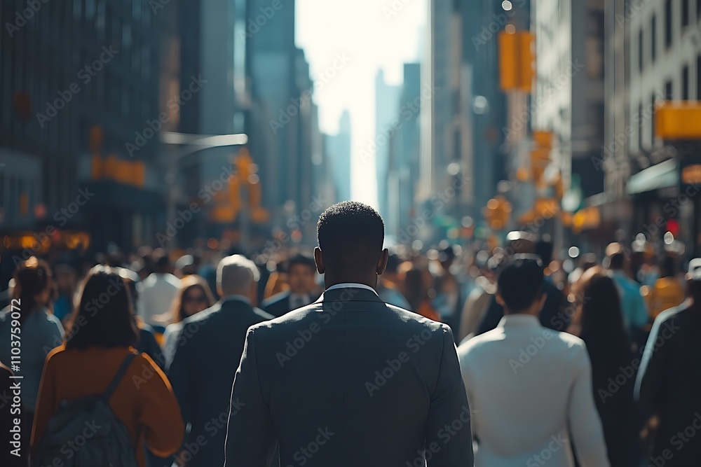 Anonymous Businessman Walking Busy Metropolis1 Anonymous Businessman Walking Busy Metropolis1