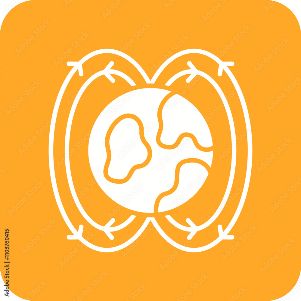Magnetic field Icon Magnetic field Icon
