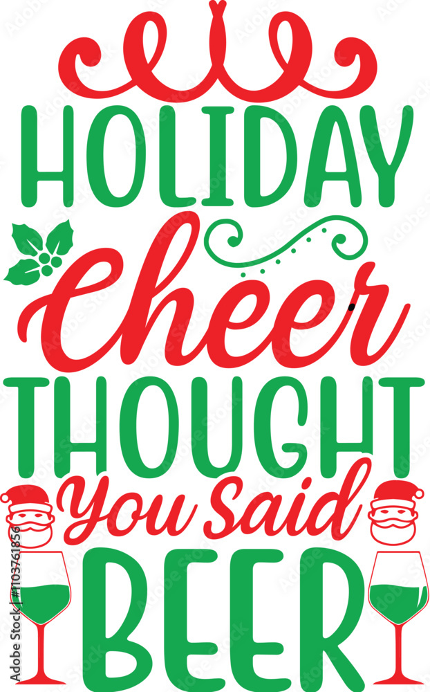 Fototapeta premium Christmas stickers Design 