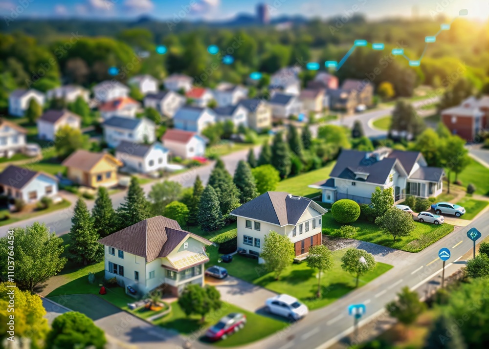 Property Value Analysis Concept with Elements of Neighborhood, Condition, Age, Improvement, and Market Trends for Real Estate Investment Insights Property Value Analysis Concept with Elements of Neighborhood, Condition, Age, Improvement, and Market Trends for Real Estate Investment Insights