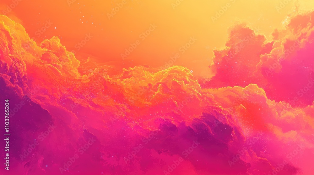 Vibrant orange and pink clouds illuminated by sunset, creating a stunning gradient sky ideal for backgrounds and artistic projects. Vibrant orange and pink clouds illuminated by sunset, creating a stunning gradient sky ideal for backgrounds and artistic projects.