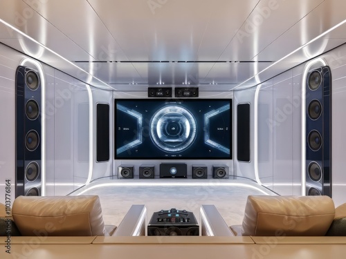 Immersive Experience A Futuristic Home Theater Design