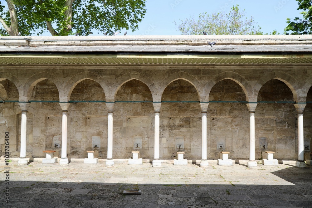 Mosque Fountain, Historical Place, Ancient Architecture Mosque Fountain, Historical Place, Ancient Architecture