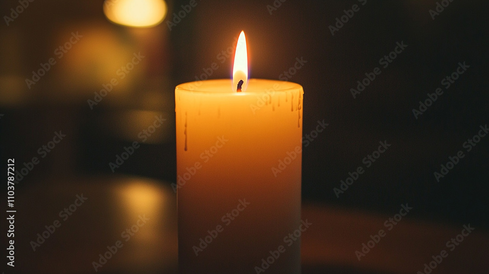 candle in the dark generated by AI technology candle in the dark generated by AI technology