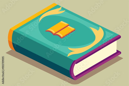 High-quality vector art of books ideal for educational themes.