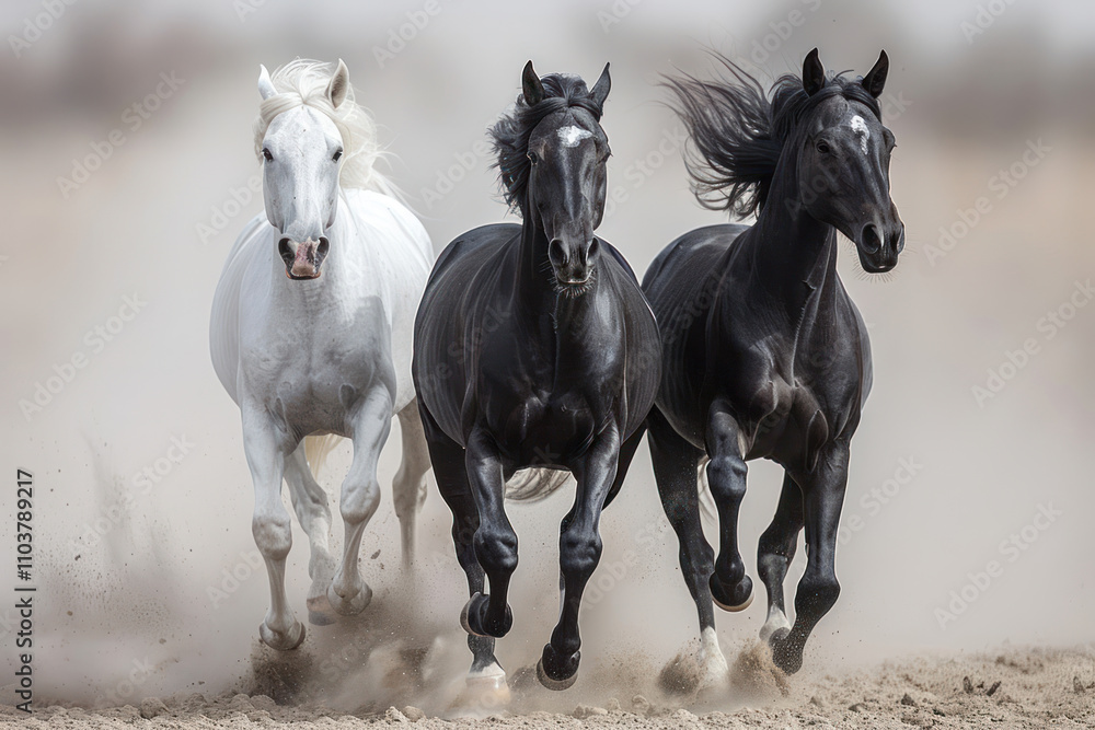 three arab horse runs free three arab horse runs free