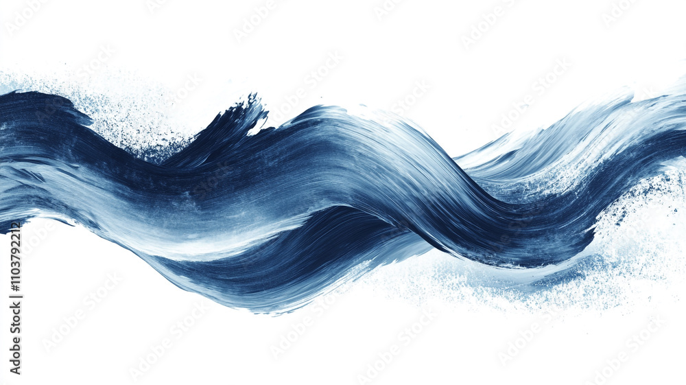 blue Water surface line isolated on a white background blue Water surface line isolated on a white background